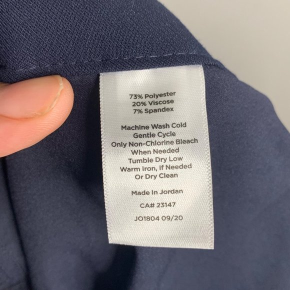 Talbots Cambridge Pants Size 14W Navy Blue Business Office Work - Picture 10 of 10